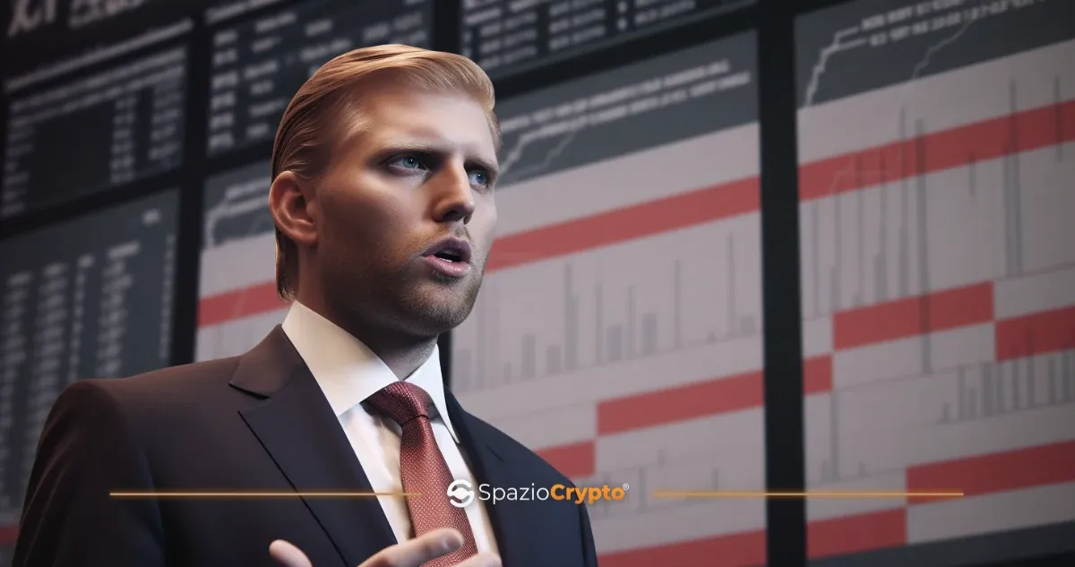 에릭 트럼프 TRUMP 구매 발표, 가격 반응 없음