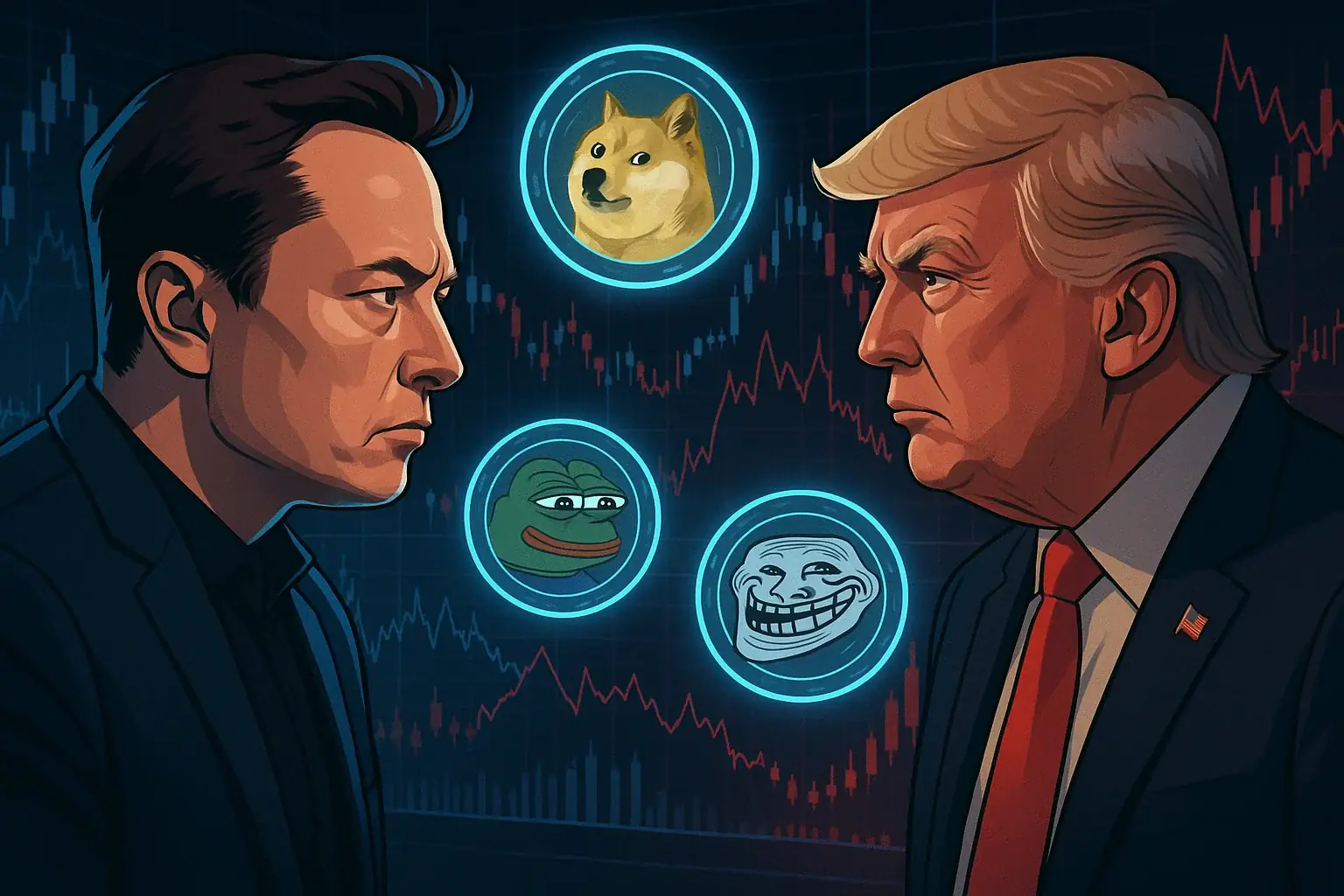 Musk Vs Trump: New Party Shakes Crypto Markets