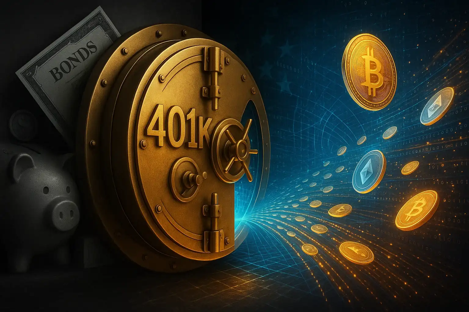 Les crypto-monnaies dans les fonds de pension américains prennent un tournant historique
