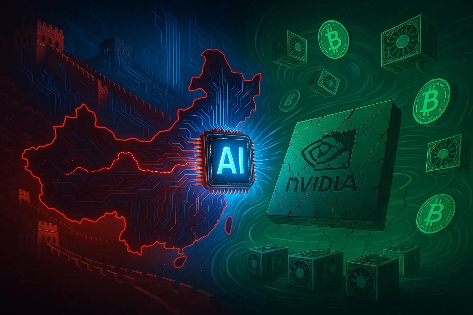 DeepSeek challenges Nvidia chip AI Chinese crypto threat