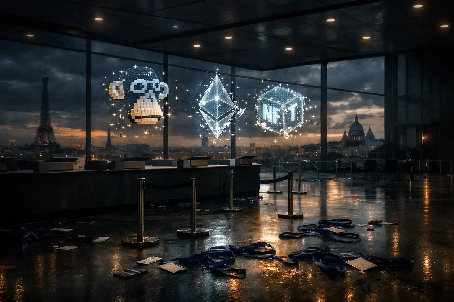 NFT París 2026 cancelado: crisis de NFT y miedo en la Web3
