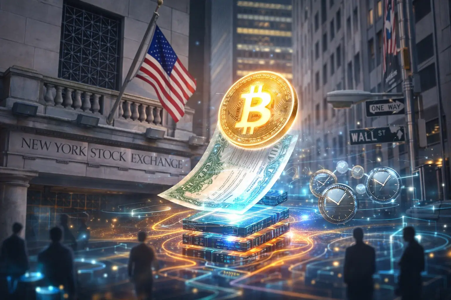 Wall Street 2.0: NYSE бросает вызов токенизированным акциям с помощью круглосуточной торговли.