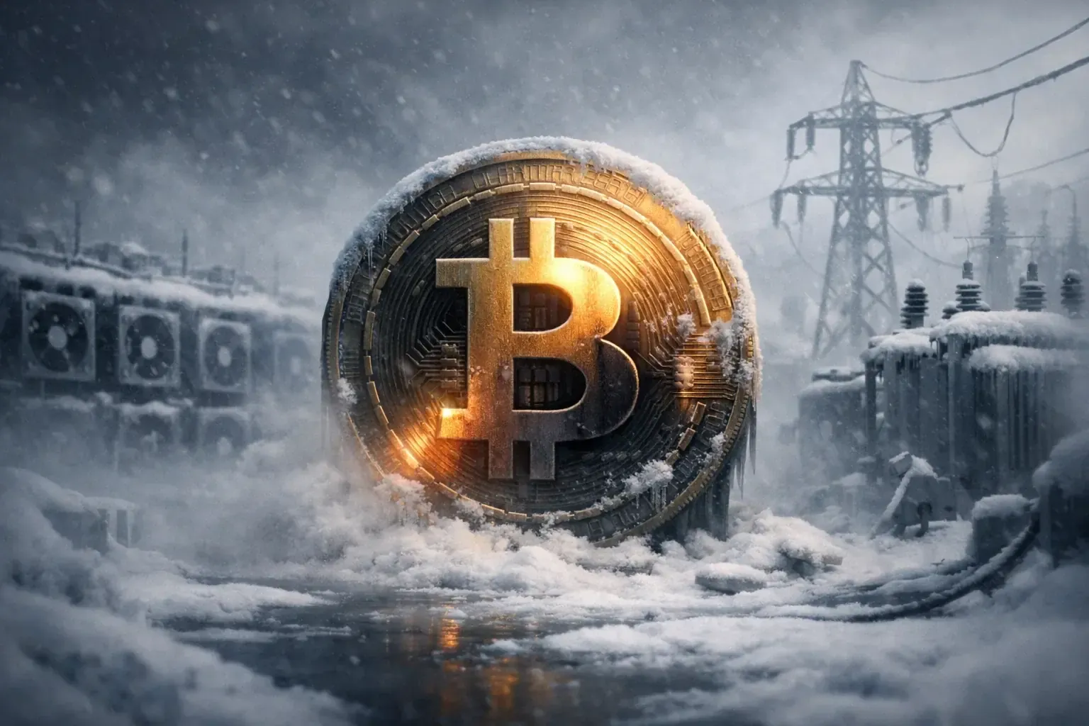 US-Sturm und Bitcoin-Mining: Hash-Rate sinkt um 40 Prozent