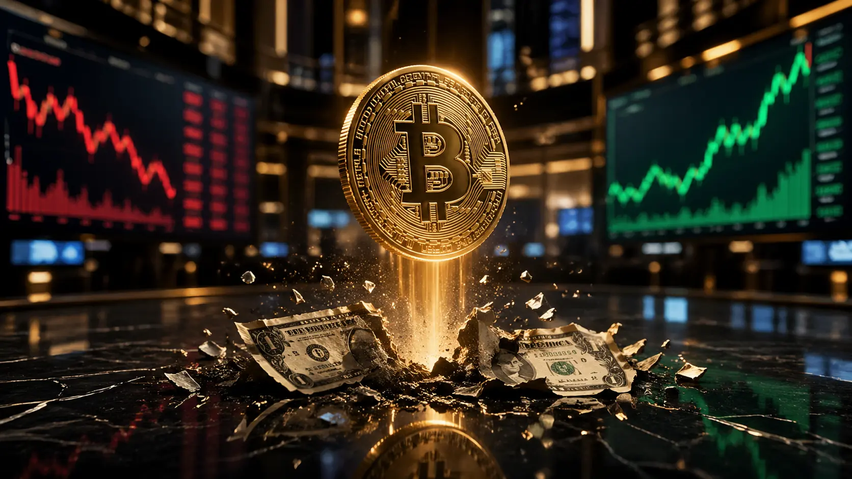 Bitcoin vuela frente al dólar correlación inversa récord desde 2022