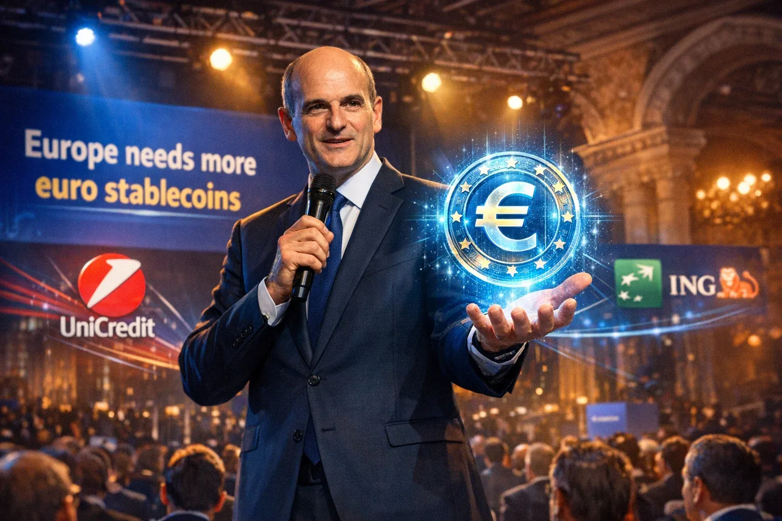 French Finance Minister Lescure and Qivalis consortium back euro stablecoin to challenge dollar dominance