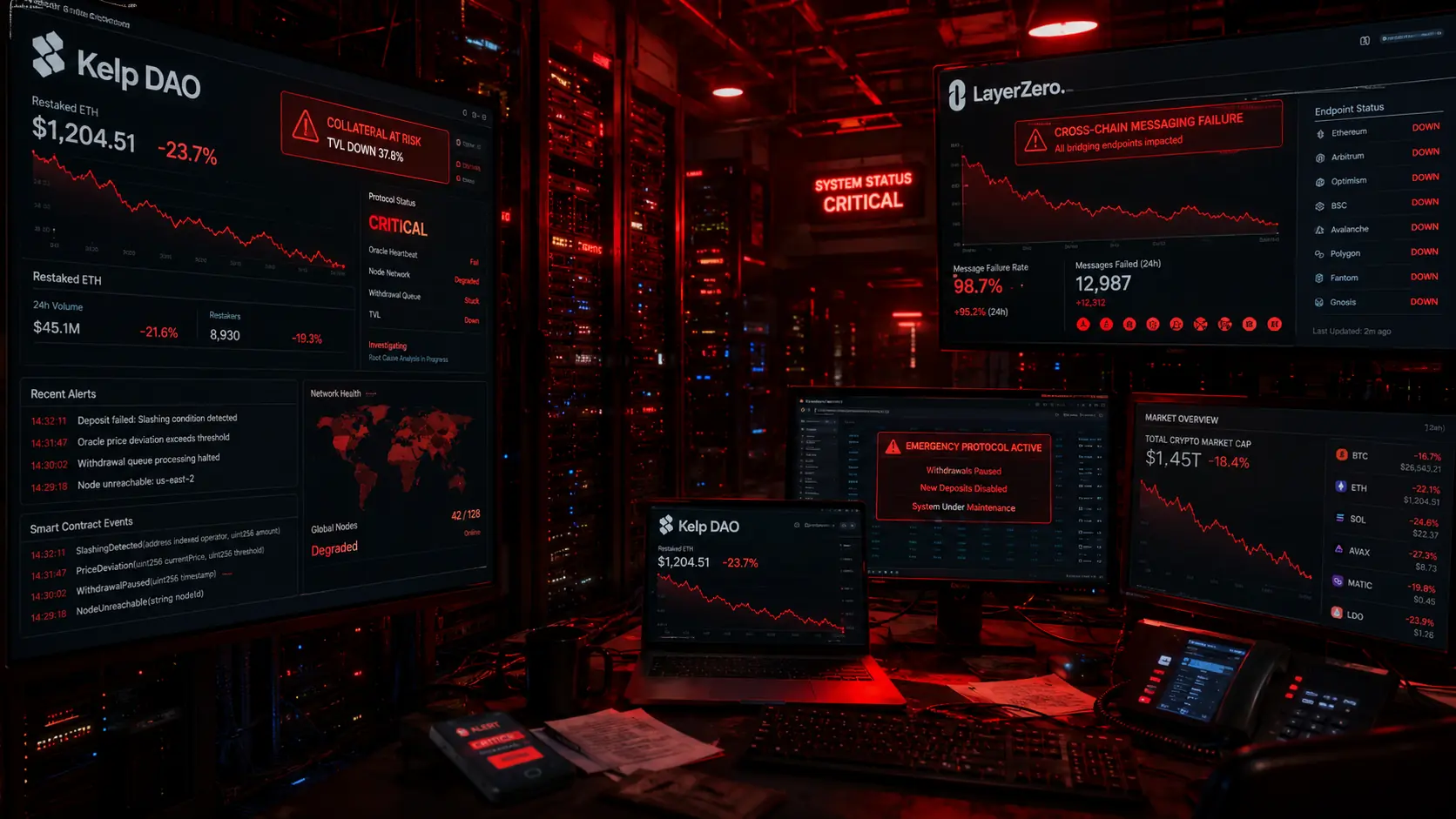 Crypto crisis control center