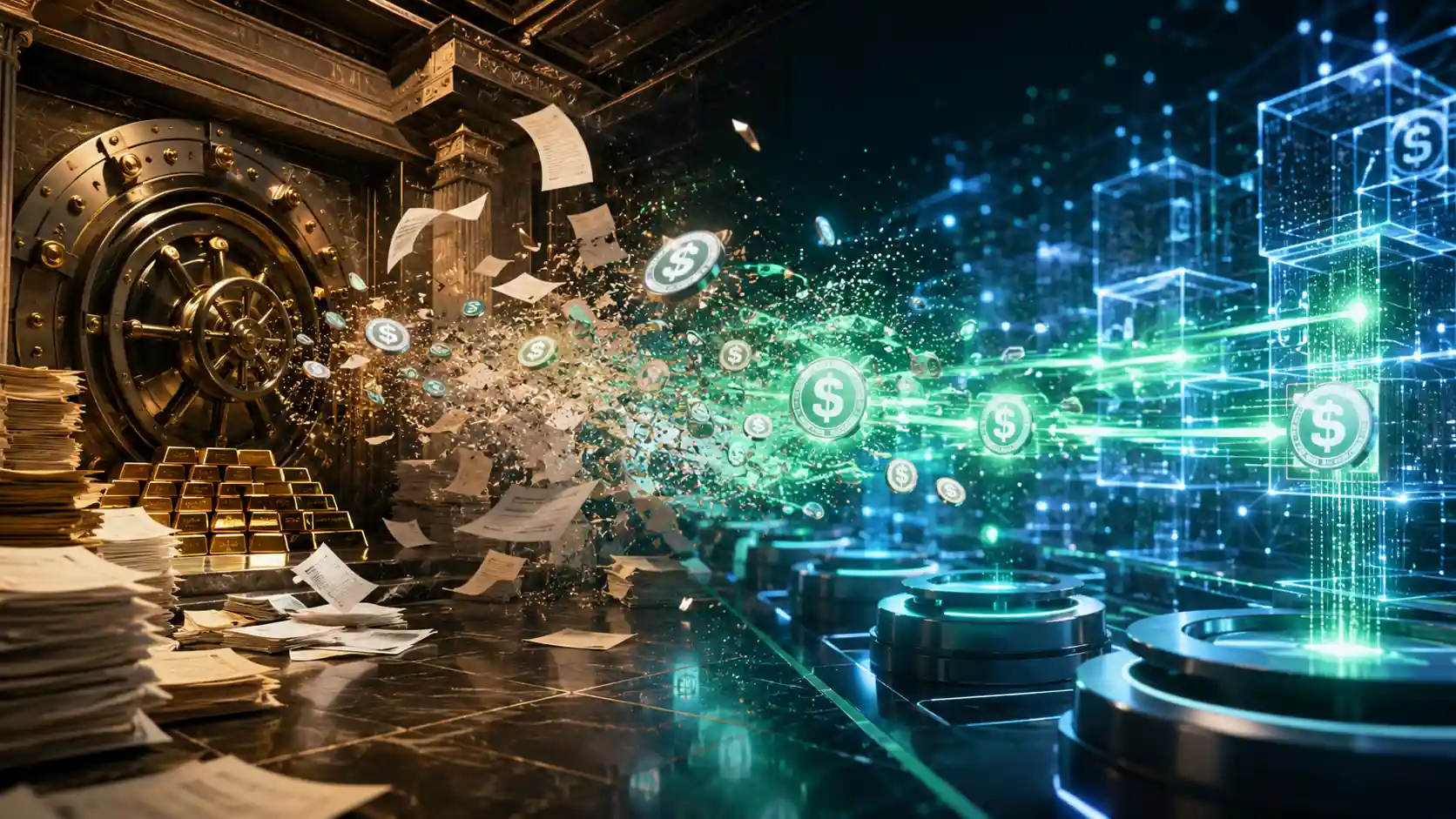 Stablecoins pour paiements B2B internationaux 2026, comparaison USDC USDT EURC vs SWIFT et frais