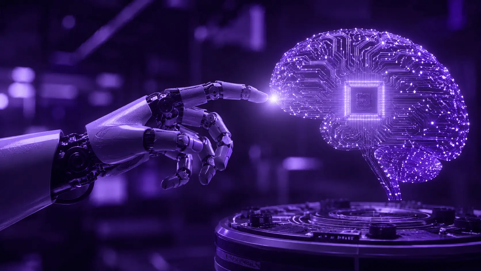 Robotic arm and holographic brain