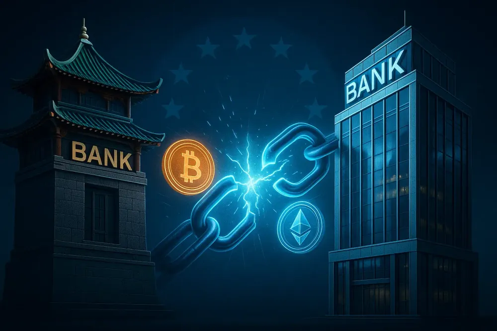 Cina sanziona due banche lituane per disputa crypto UE