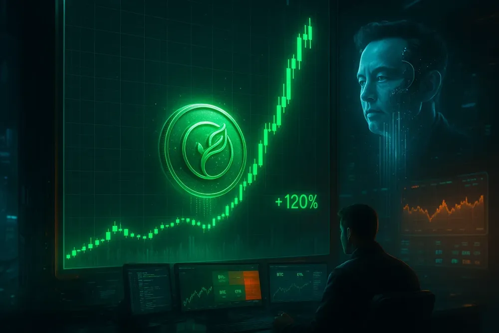 Elon Musk Fa Volare Vine Coin Con Annuncio AI