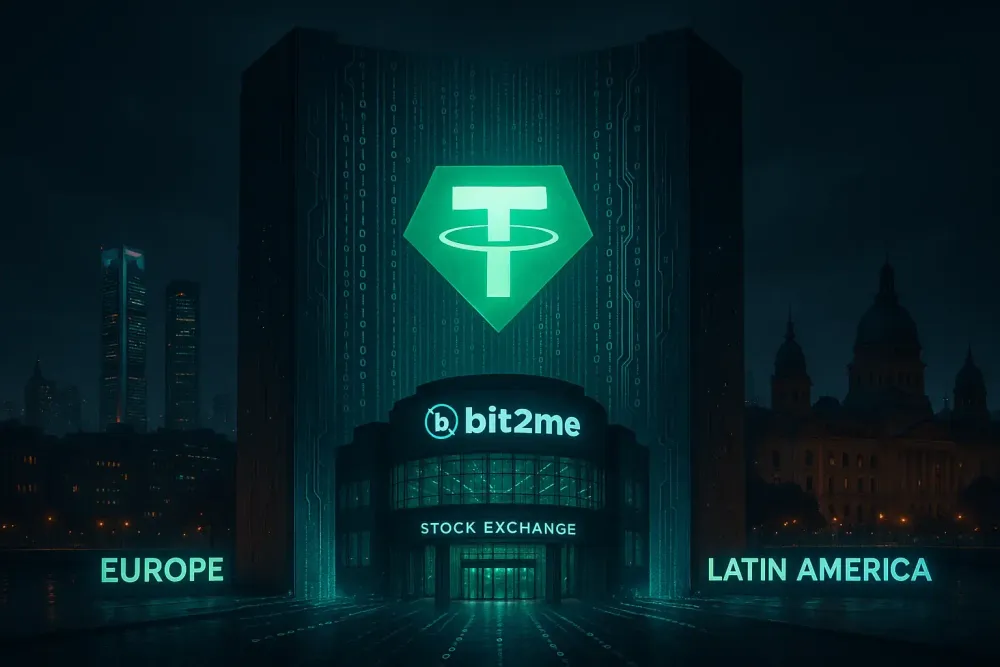 Tether investe 30 mln € in Bit2Me per crescere in UE e LATAM