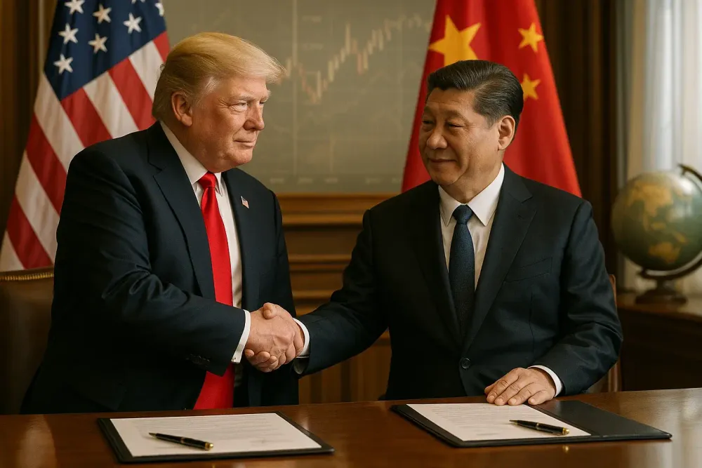 Trump e Xi firmano storico accordo USA-Cina: mercati in rialzo