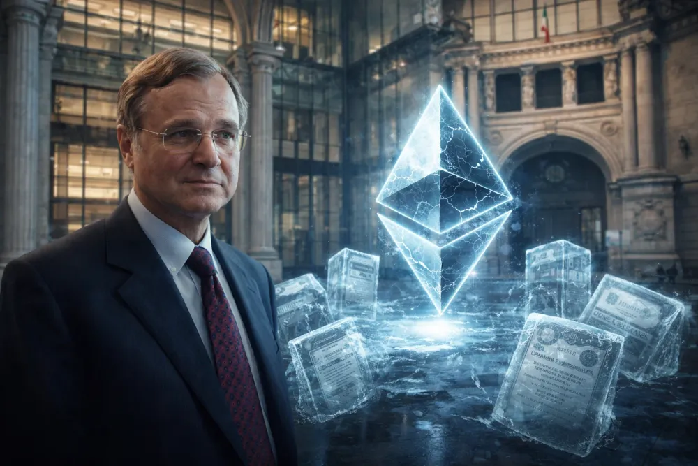 Banca d’Italia avverte: un crollo di Ethereum potrebbe congelare 800 miliardi di dollari in asset