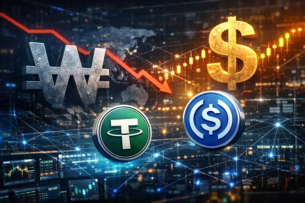 Stablecoin boom in Corea del Sud con il won debole