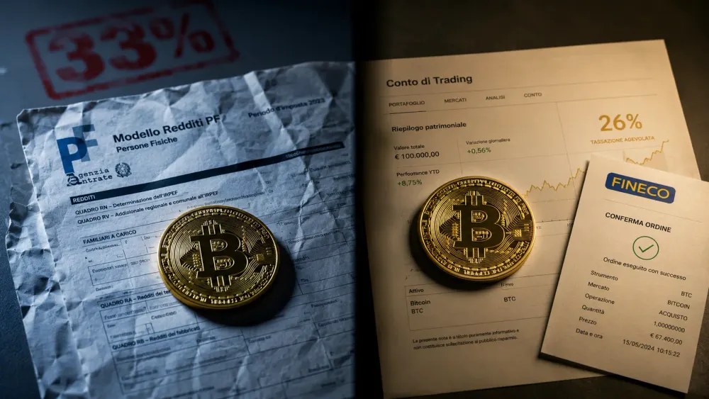 Bitcoin al 26% invece del 33%: la via legale che quasi nessuno conosce