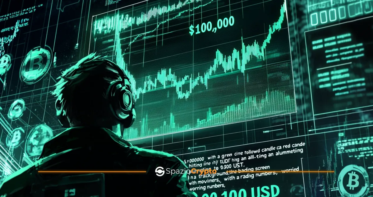 Bitcoin è Rimasto Sopra i 100.000 Dollari per Meno di un Giorno.