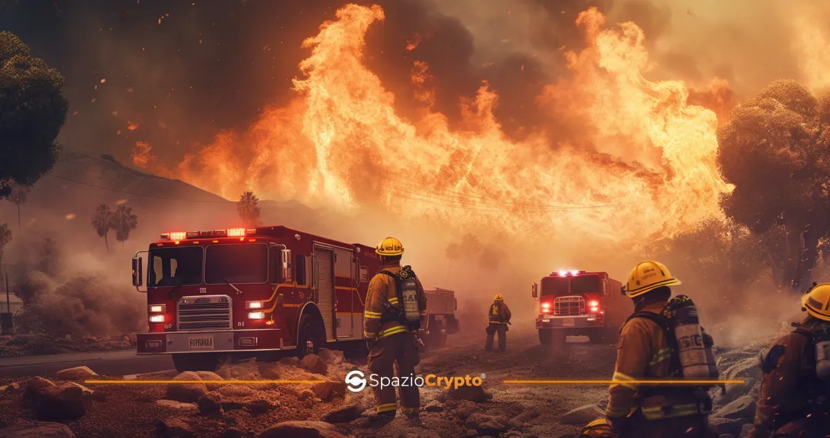 I Soccorsi per gli Incendi di Los Angeles sono Sostenuti da Crypto.com