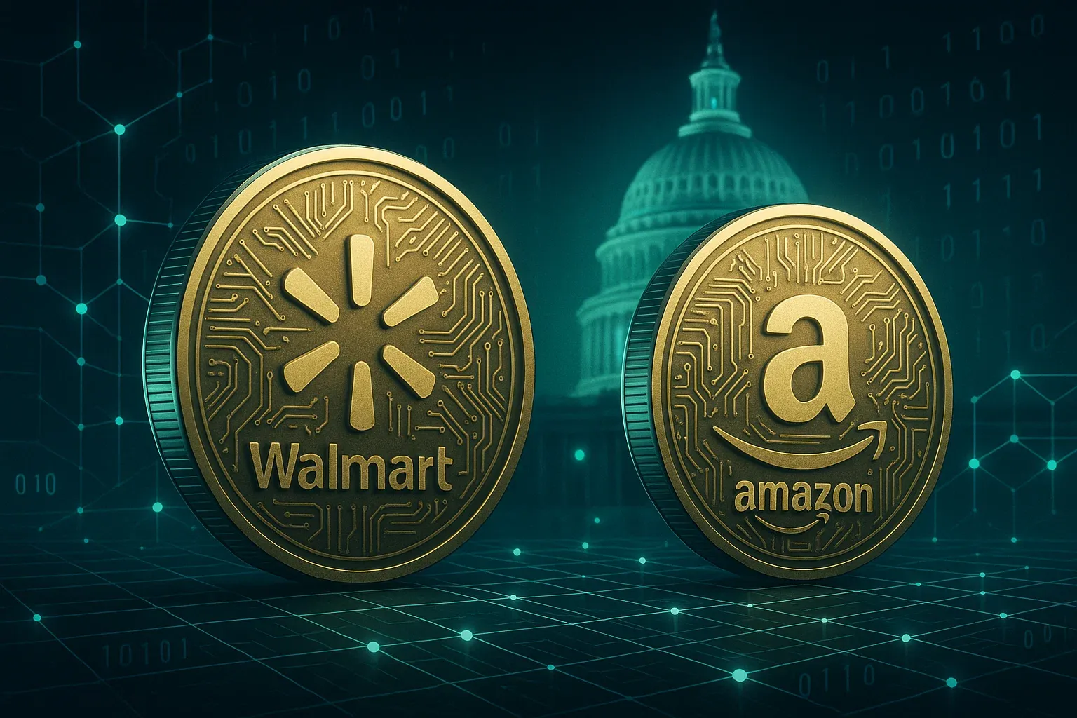 Walmart e Amazon Puntano ai Digital Dollar Stablecoin