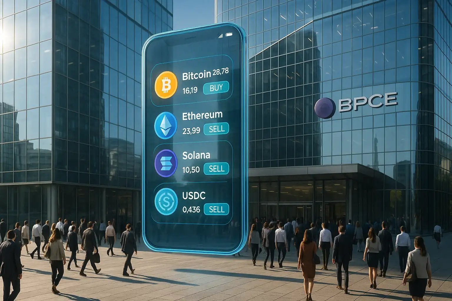 BPCE apre al trading crypto nelle app bancarie francesi