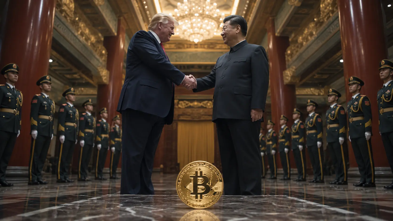 Trump a Pechino con Musk e Jensen Huang: cosa rischia Bitcoin