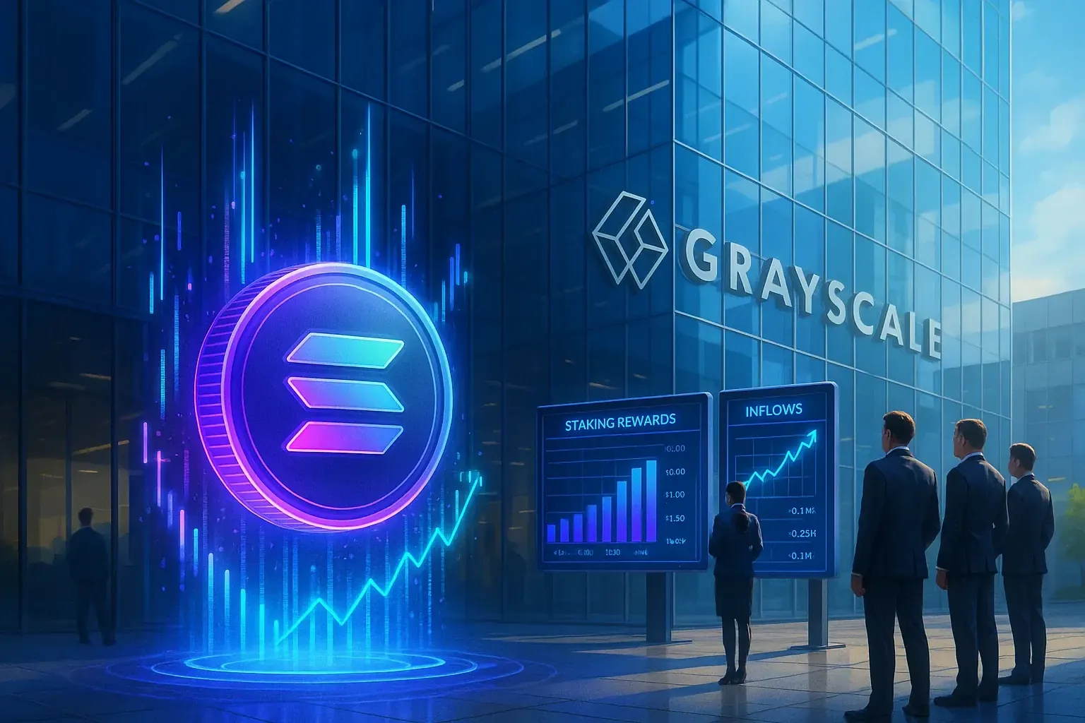 Grayscale "All-In" su Solana: Commissioni Sospese per Attrarre Capitali Istituzionali