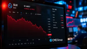 SUI futures CME 4 maggio: accesso istituzionale su un token a -66%