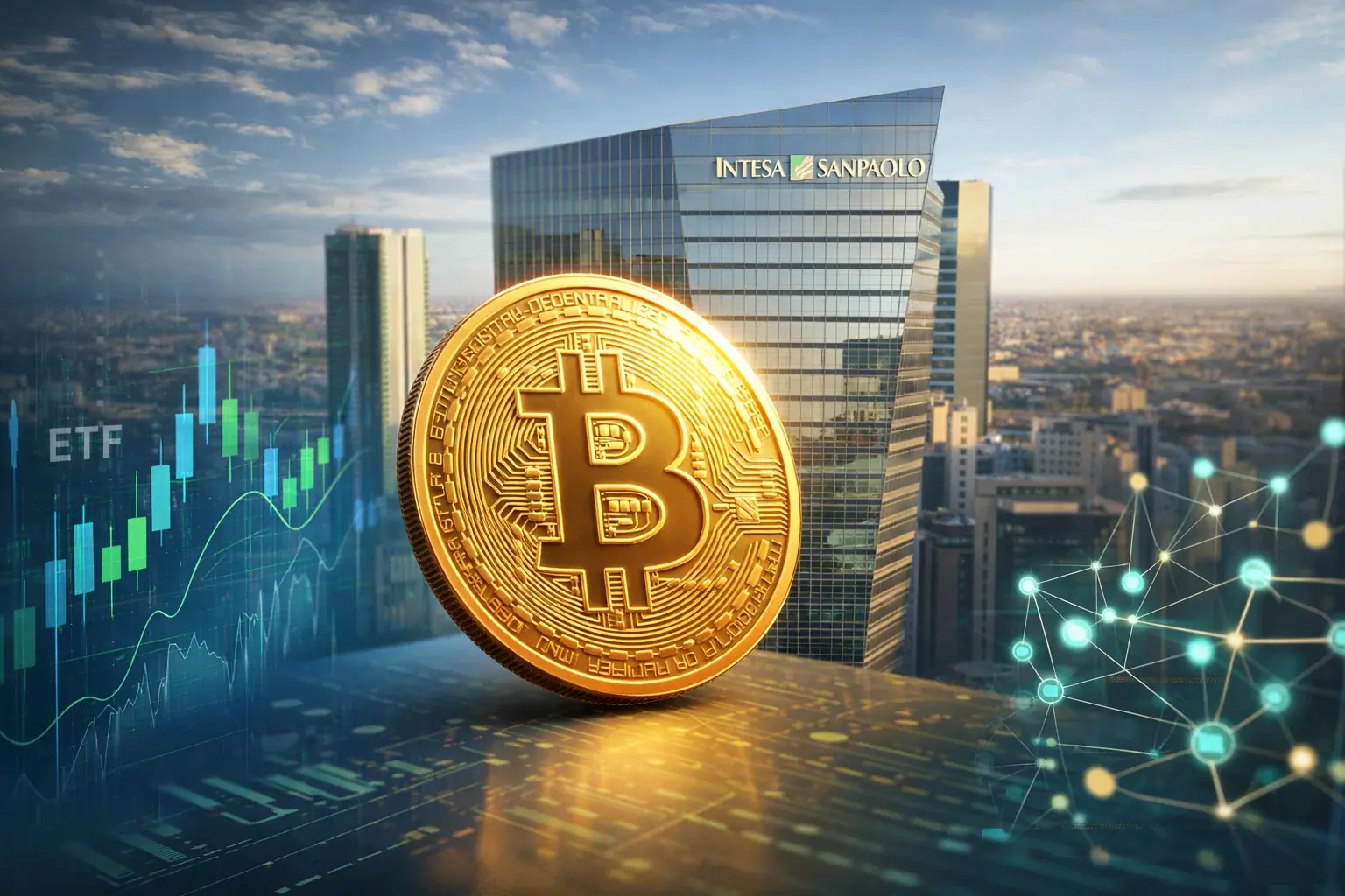 Intesa Sanpaolo rende noti quasi 100 milioni in ETF Bitcoin