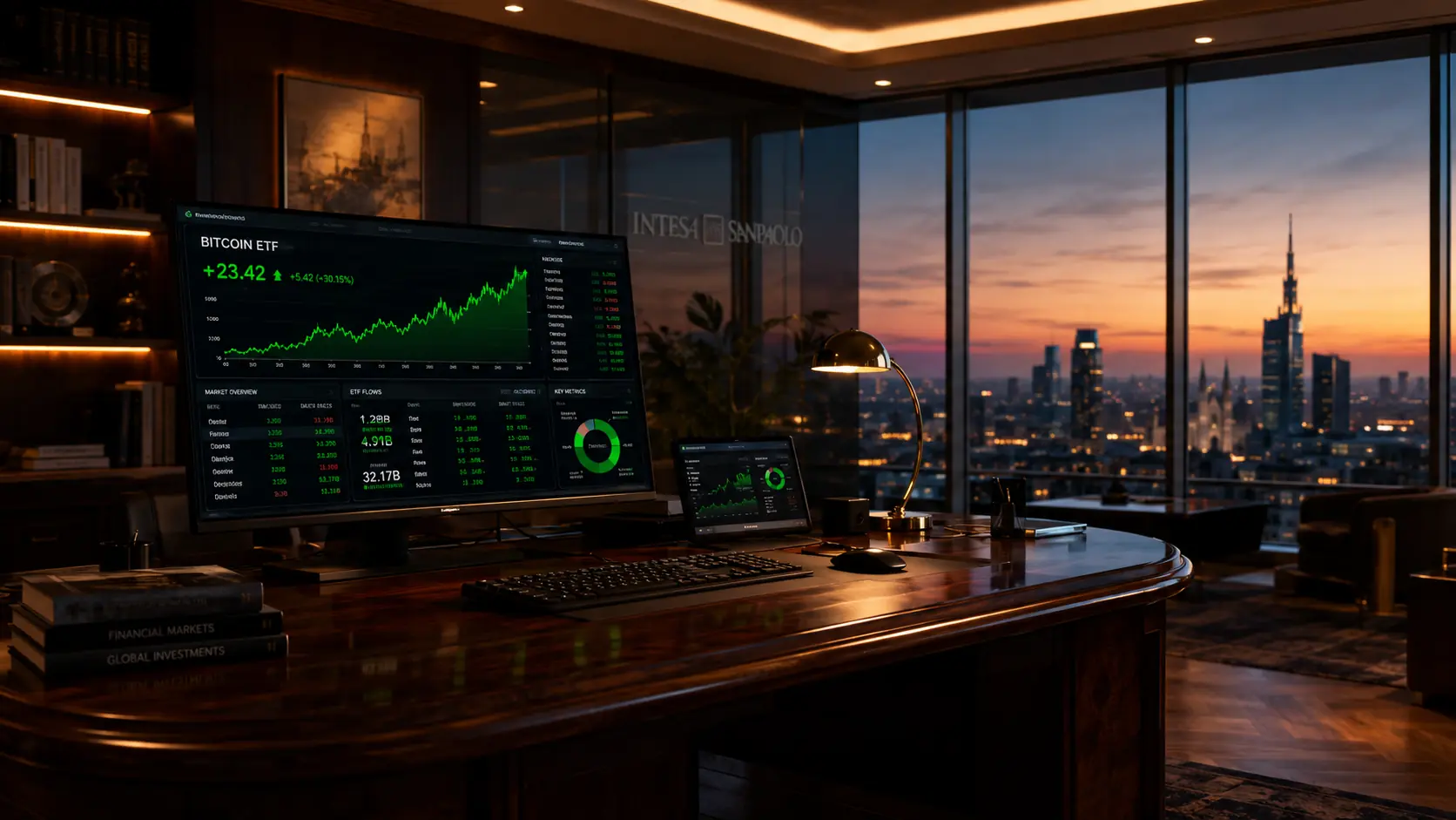 Intesa Sanpaolo raddoppia sulle crypto: $235 milioni in Bitcoin, Ethereum e XRP nel Q1 2026