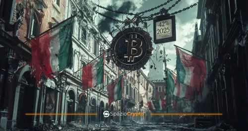 Italia, nuova stangata sulle criptovalute: Aliquota sulle plusvalenze di Bitcoin al 42% dal 2025