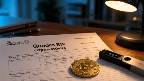 Tasse Crypto Italia 2026: Aliquota al 33%, DAC8 e Scadenza 30 Giugno