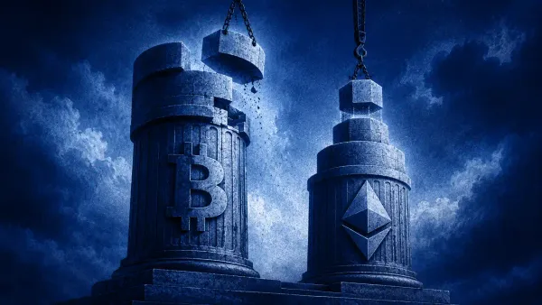Intesa Sanpaolo taglia l'ETF Bitcoin del 94% e triplica la posizione su Ethereum